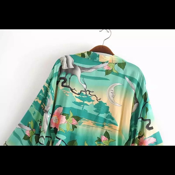 5⭐️ NEW BOHO GYPSY NIGHTINGALE KIMONO ROBE JACKET - Picture 4 of 8